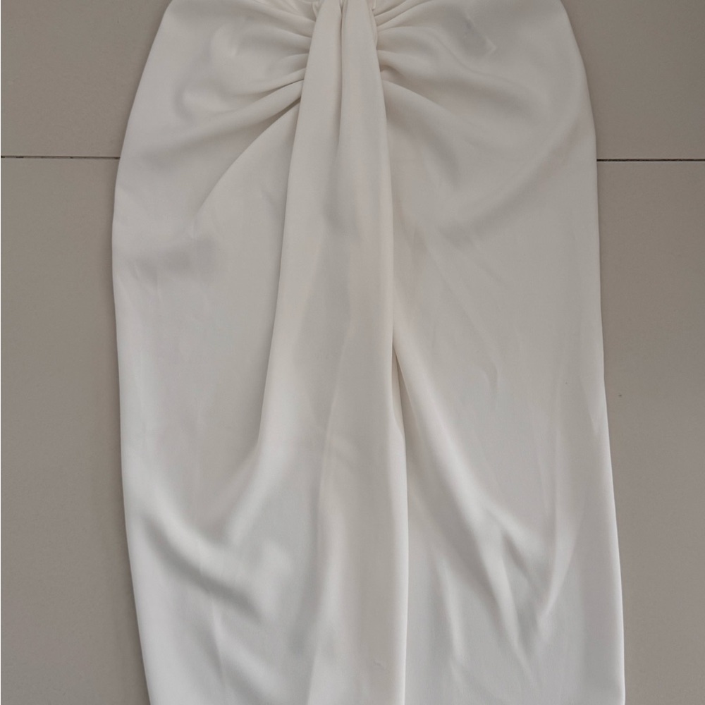 Zara Cream Midi Skirt